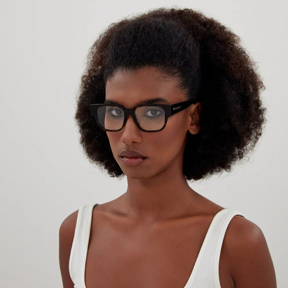 NEW Bottega Veneta BV1289O 001 Black Square Women Eyeglasses